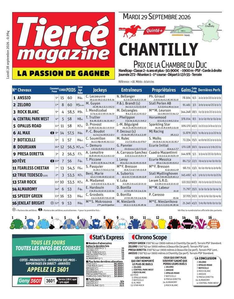 Couverture de l'édition du Lundi 28 septembre 2026