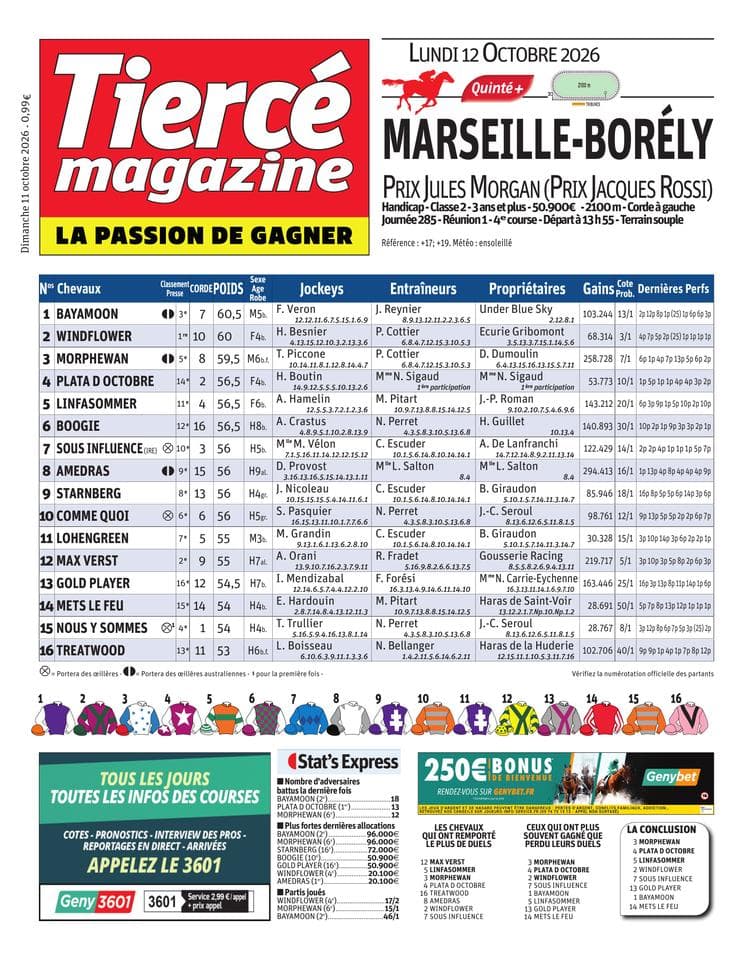 Couverture de l'édition du Dimanche 11 octobre 2026